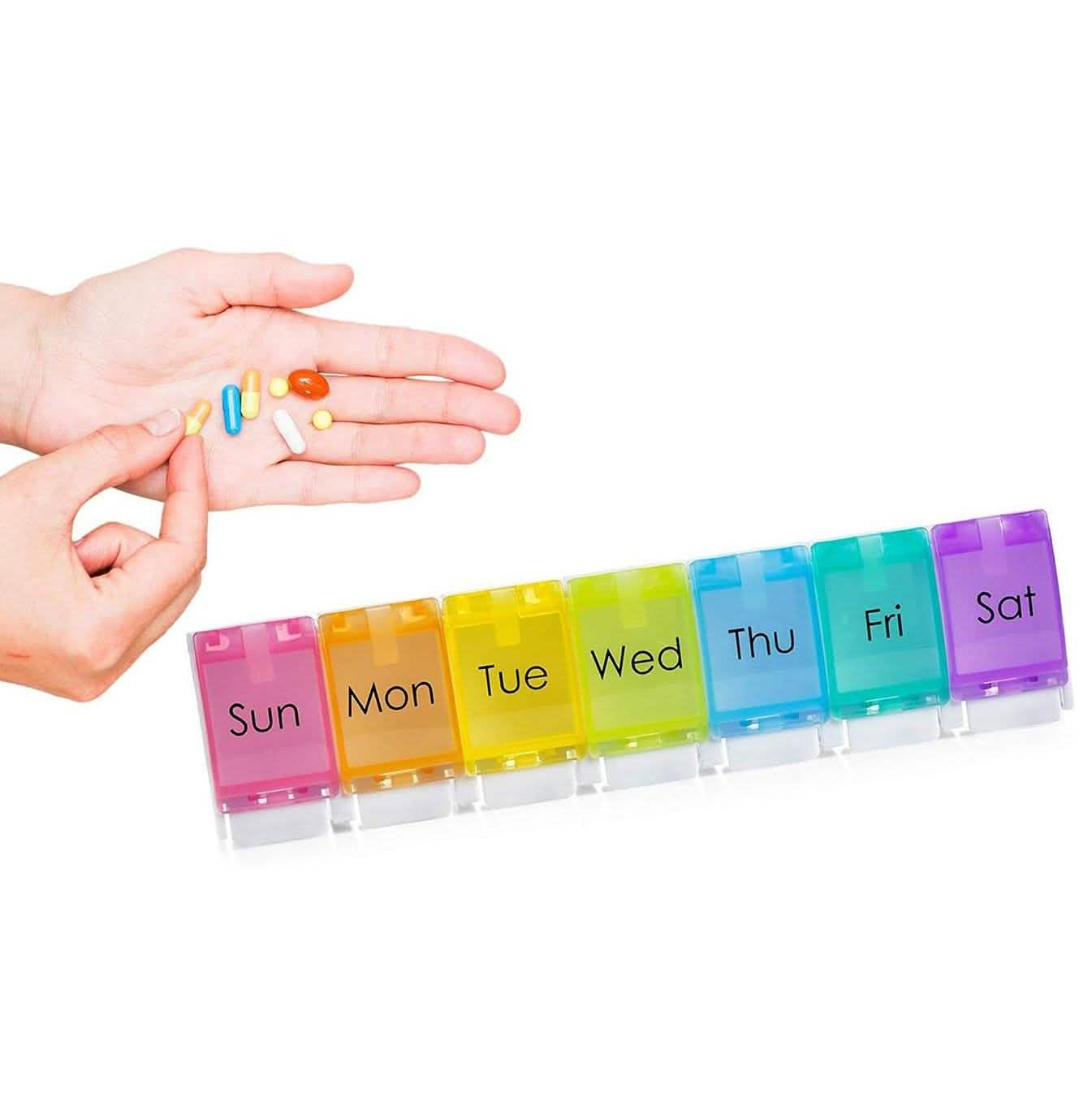 7-Day Weekly Travel Pill Organizer Wellness & Fitness - DailySale