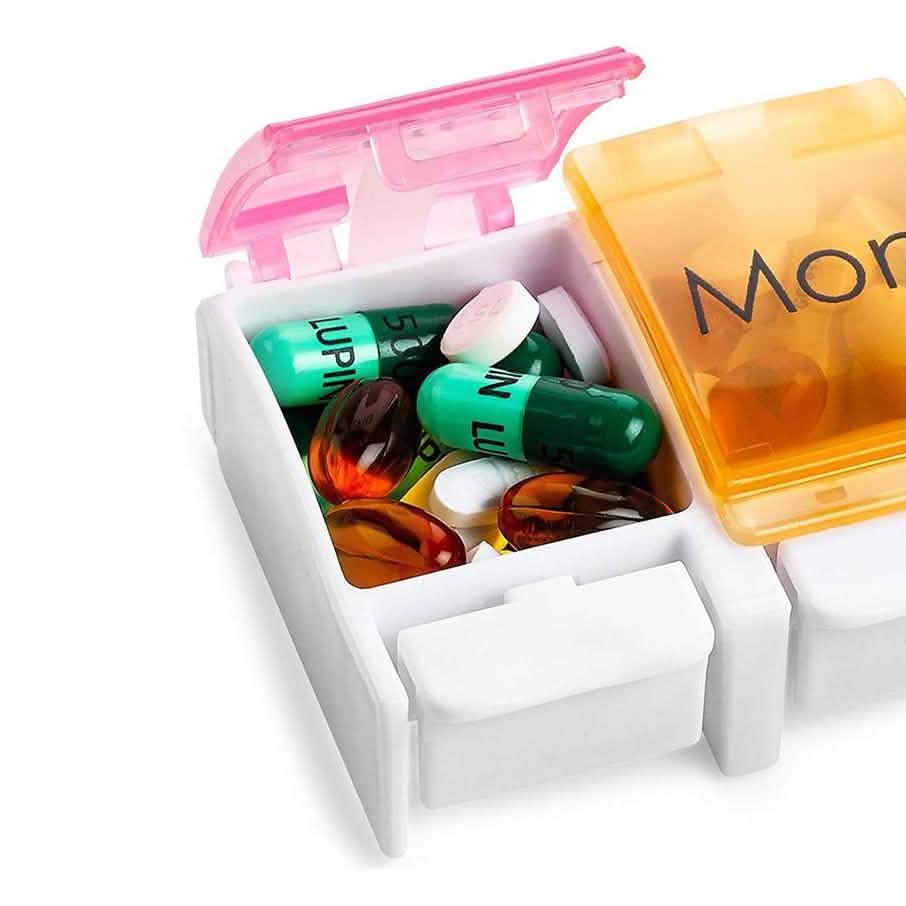 7-Day Weekly Travel Pill Organizer Wellness & Fitness - DailySale