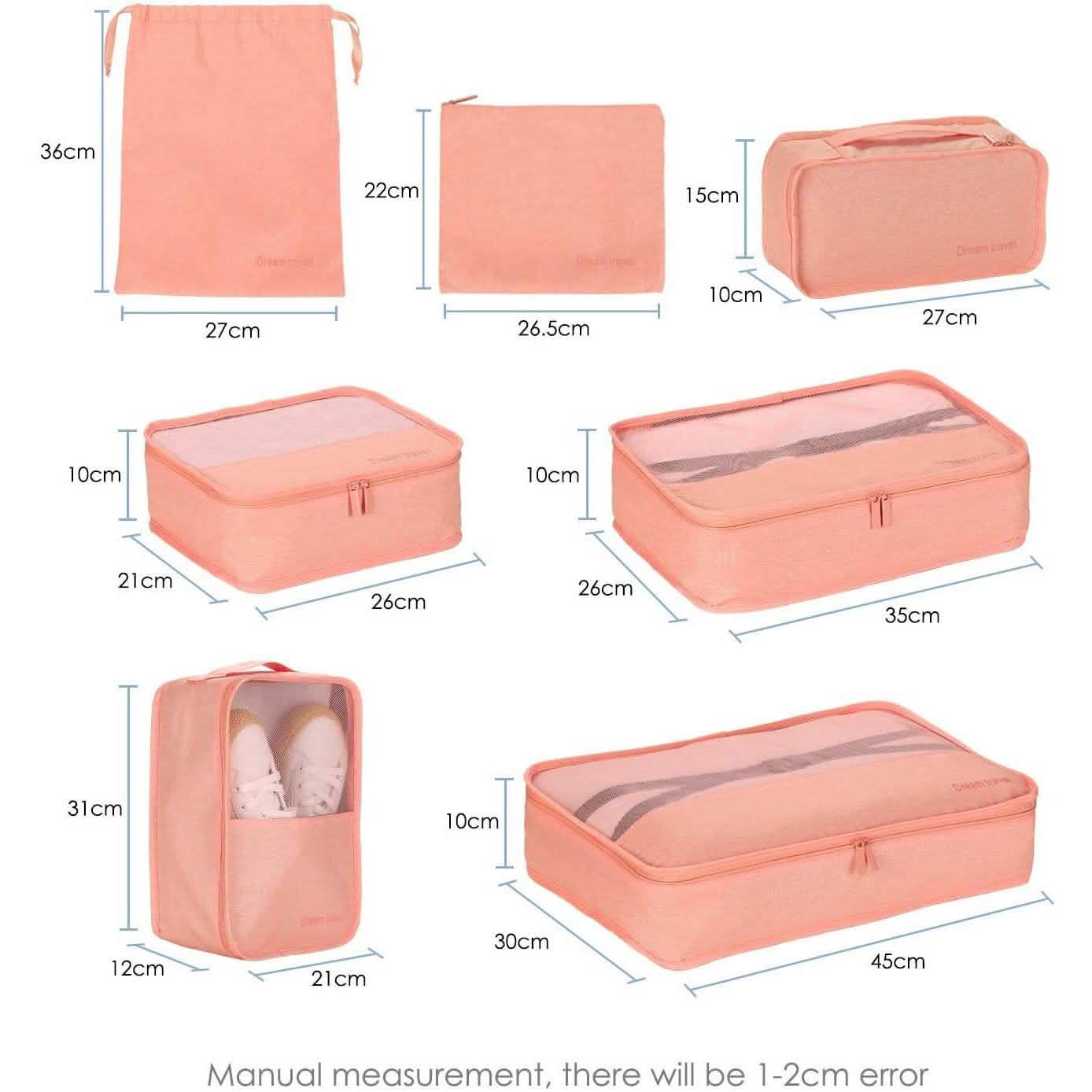 7-Pack: Travel Storage Cube Bag Bags & Travel - DailySale