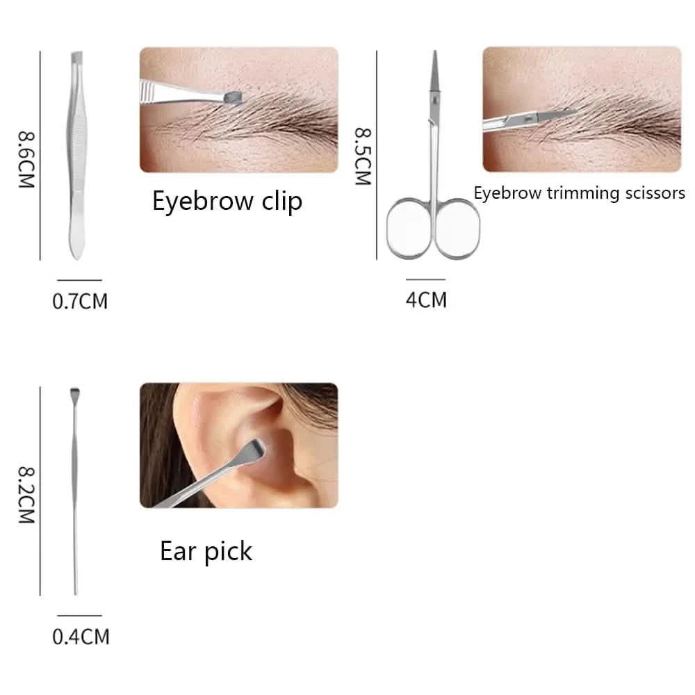 7-Piece Set: Stainless Steel Portable Nail Clipper Tool Set Beauty & Personal Care - DailySale