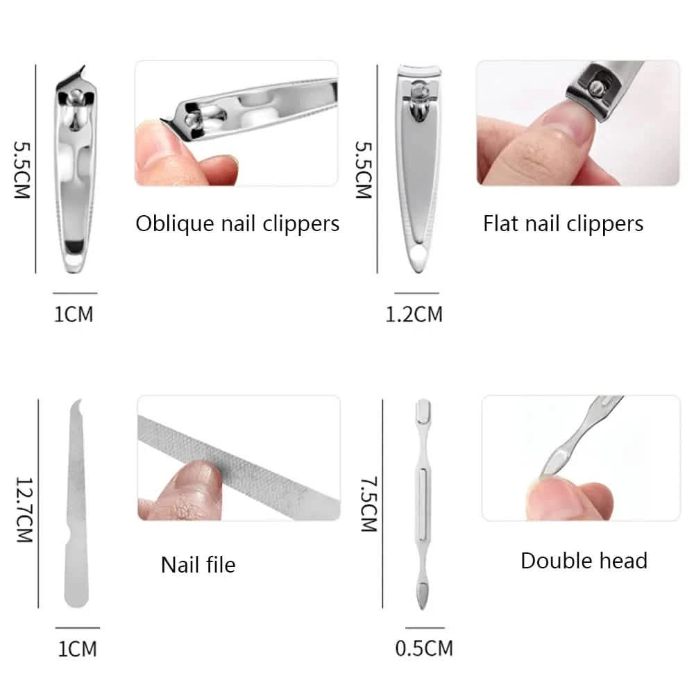 7-Piece Set: Stainless Steel Portable Nail Clipper Tool Set Beauty & Personal Care - DailySale