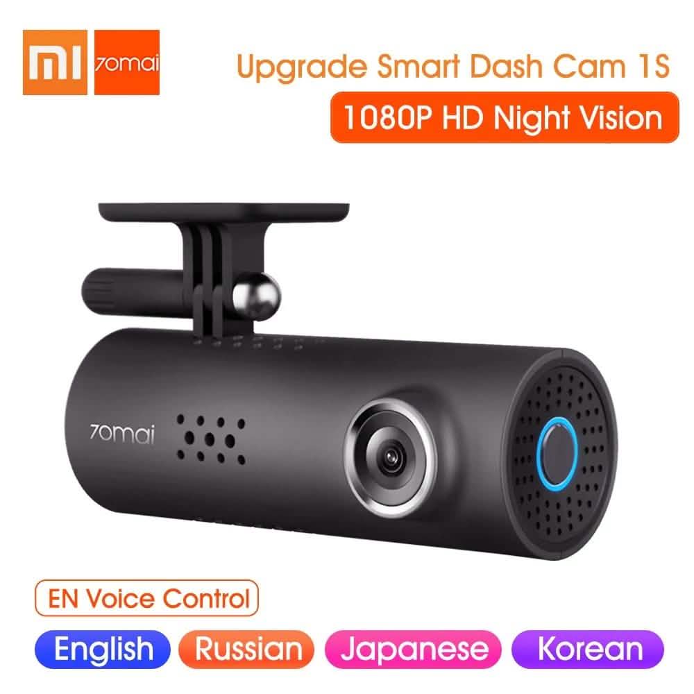 70mai Smart Dash Cam - 1S Car DVR 1080P HD Night Vision Voice Control Automotive - DailySale