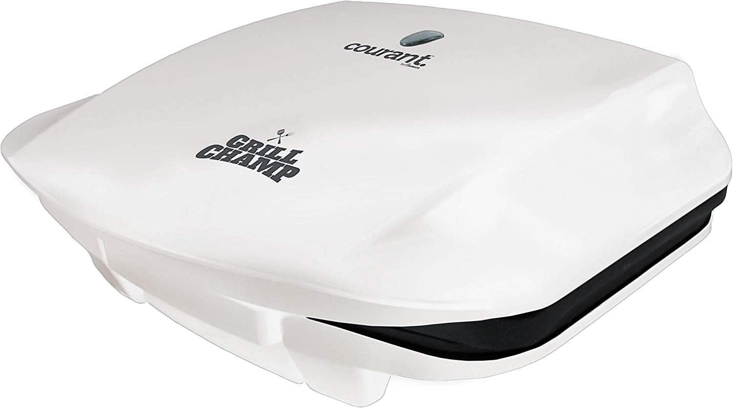 Courant CCG-5681 Grill Champ Contact Grill 4 Servings (White) - DailySale, Inc