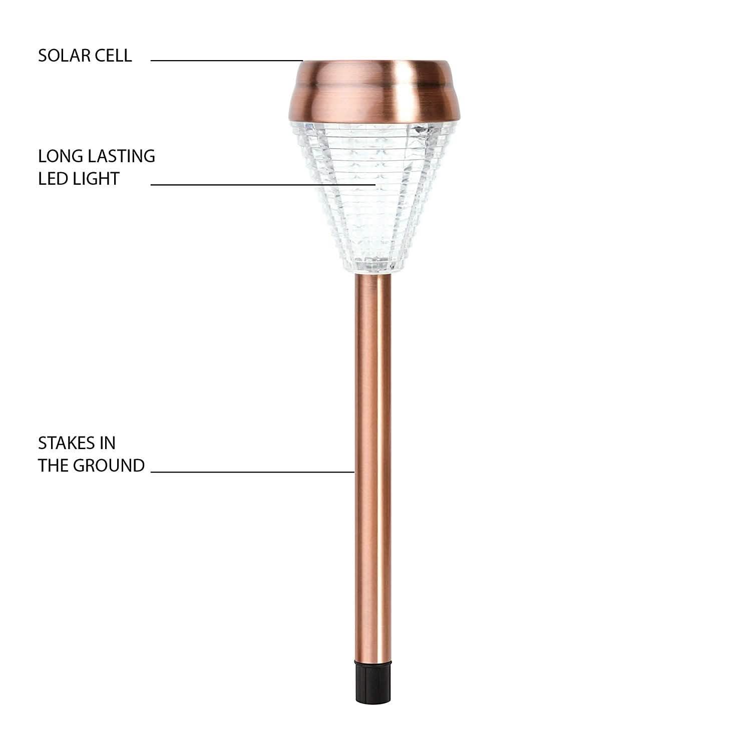 6-Pack: EcoThink Outdoor Solar LED Pathway Light - DailySale, Inc