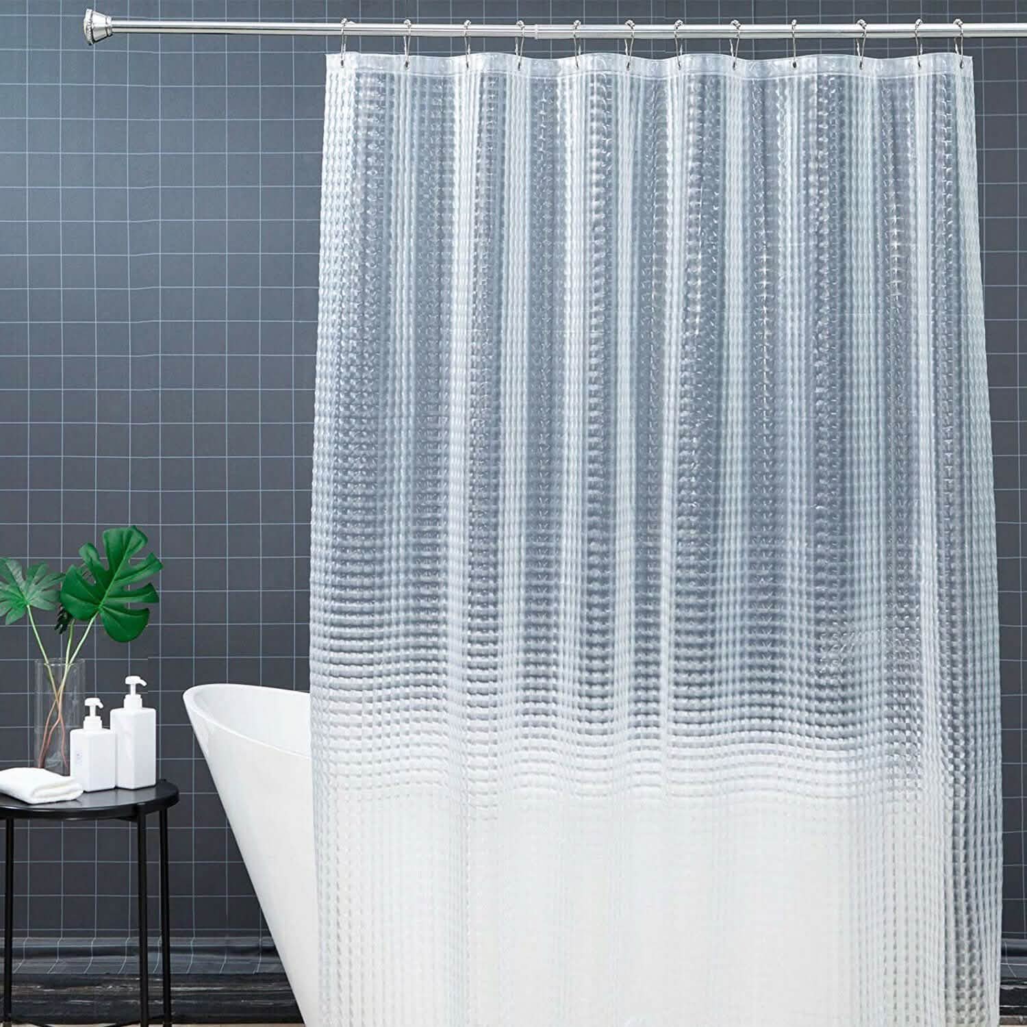 72 Inch FITNATE EVA Shower Clear Curtain Liner Bath - DailySale