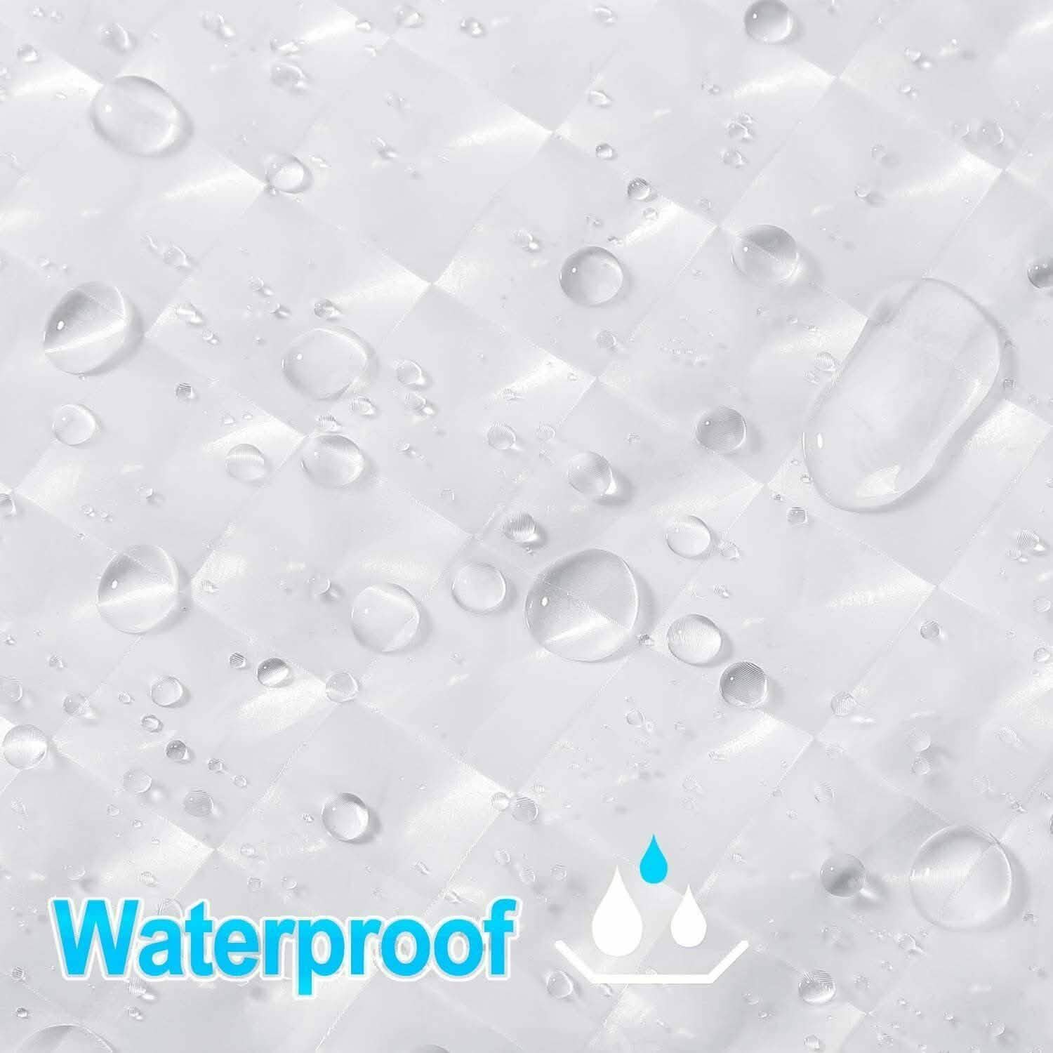 72 Inch FITNATE EVA Shower Clear Curtain Liner Bath - DailySale