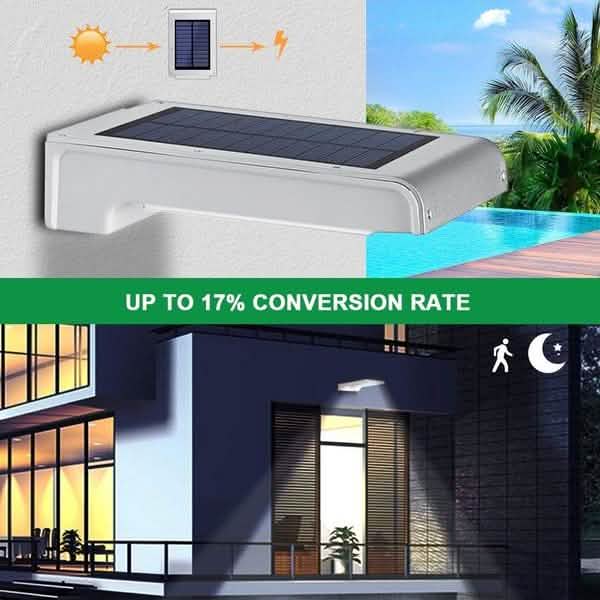 72 LED Solar Motion Sensor Lights Solar Wall Light Outdoor Lighting - DailySale
