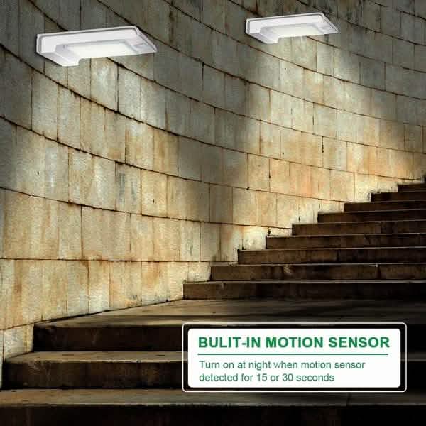 72 LED Solar Motion Sensor Lights Solar Wall Light Outdoor Lighting - DailySale