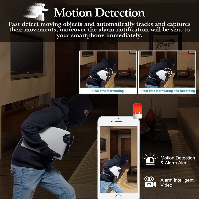 720 WIFI IP Camera Motion Detection Cameras & Drones - DailySale