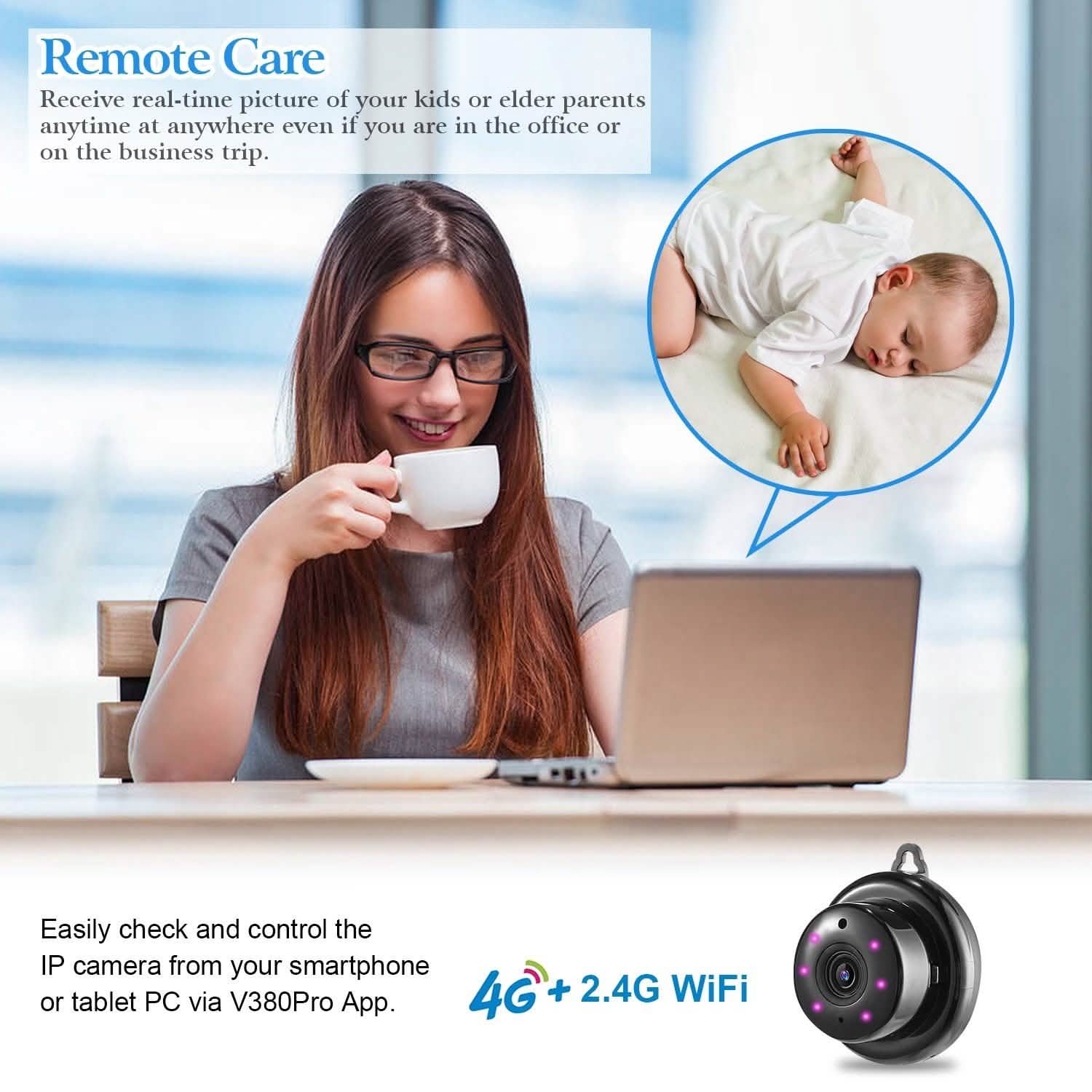 720 WIFI IP Camera Motion Detection Cameras & Drones - DailySale