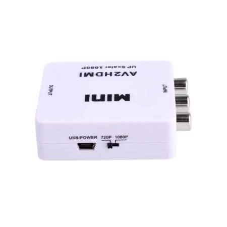 720p 1080p Upscaler Mini Composite AV CVBS 3RCA to HDMI Video Converter Adapter Gadgets & Accessories - DailySale