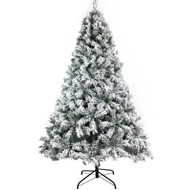 7.5 Ft. Hinged Artificial Fir Christmas Tree Holiday Decor & Apparel - DailySale