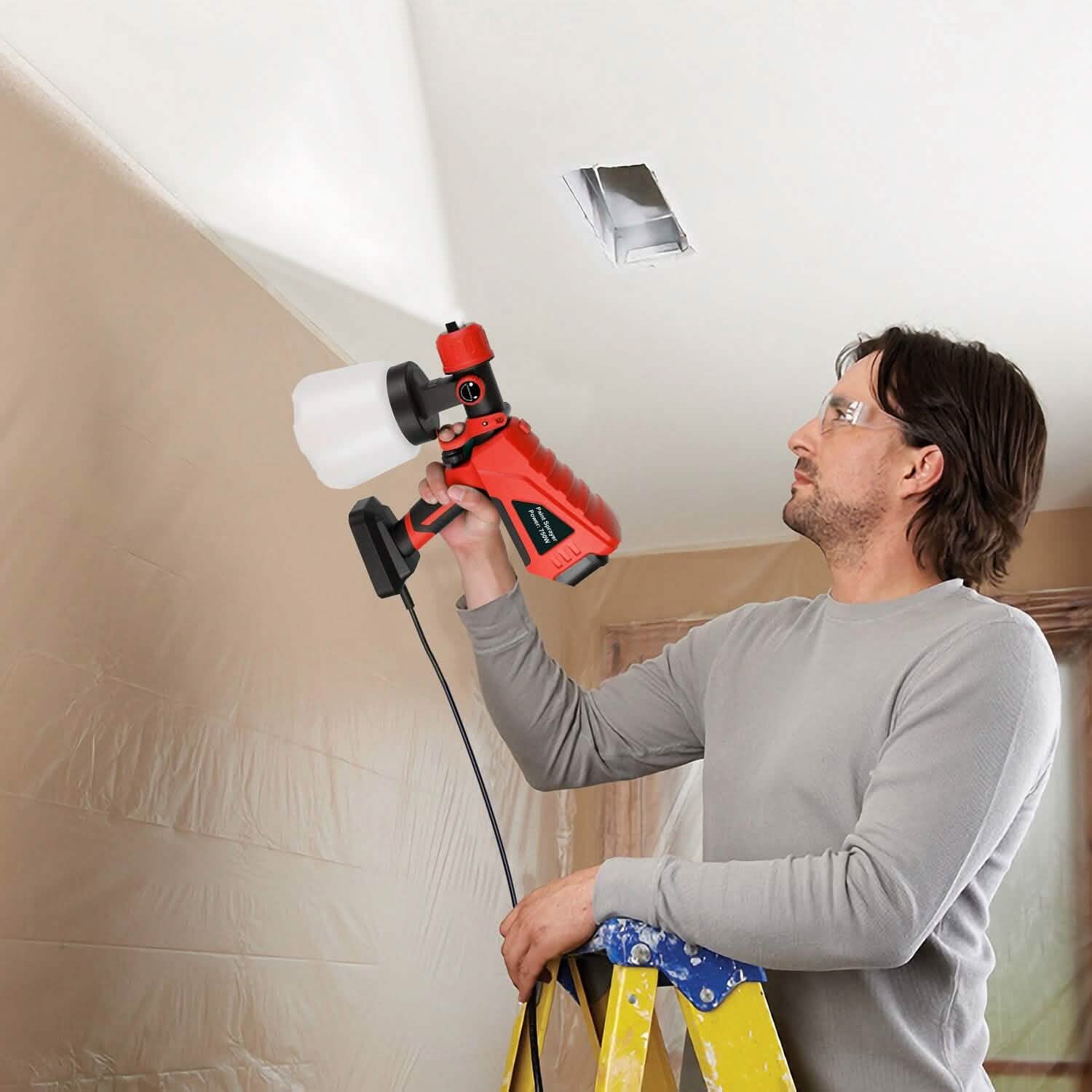 750W Electric Paint Sprayer Handheld with 3 Spray Patterns Home Improvement - DailySale