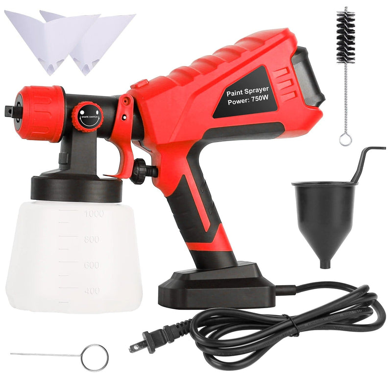 750W Electric Paint Sprayer Handheld with 3 Spray Patterns Home Improvement - DailySale