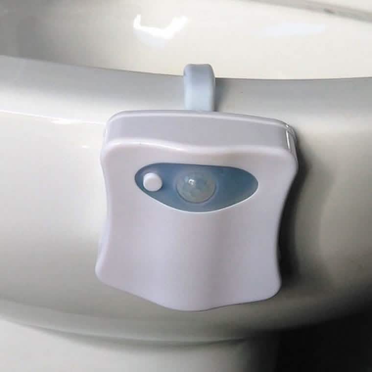 8-Color LED Sensor Motion-Activated Bathroom Toilet Light Home Essentials - DailySale