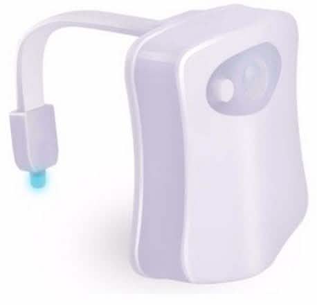 8-Color LED Sensor Motion-Activated Bathroom Toilet Light Home Essentials - DailySale