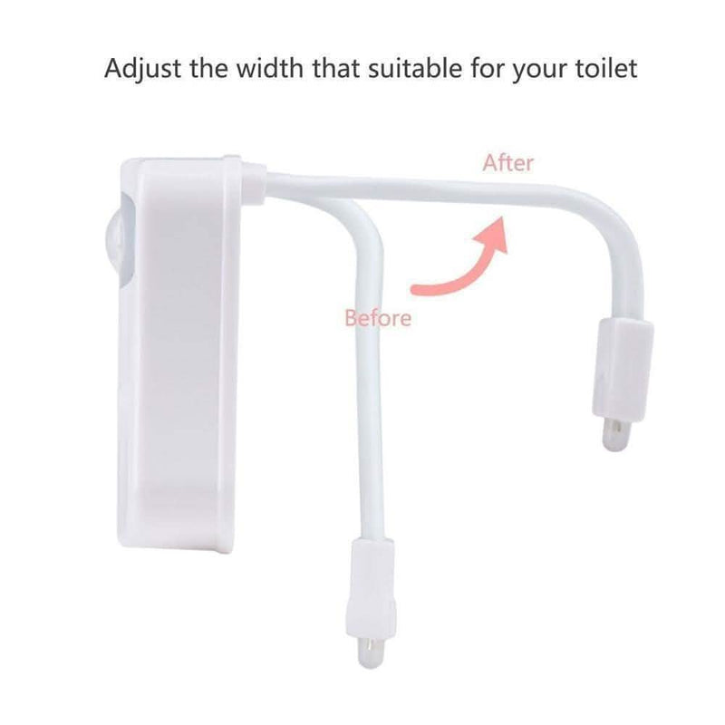 8-Color LED Sensor Motion-Activated Bathroom Toilet Light Home Essentials - DailySale