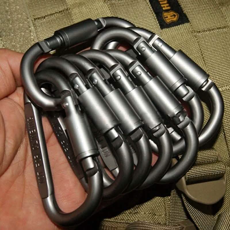 8-Pack: Aluminum Outdoor Carabiner Sports & Outdoors - DailySale