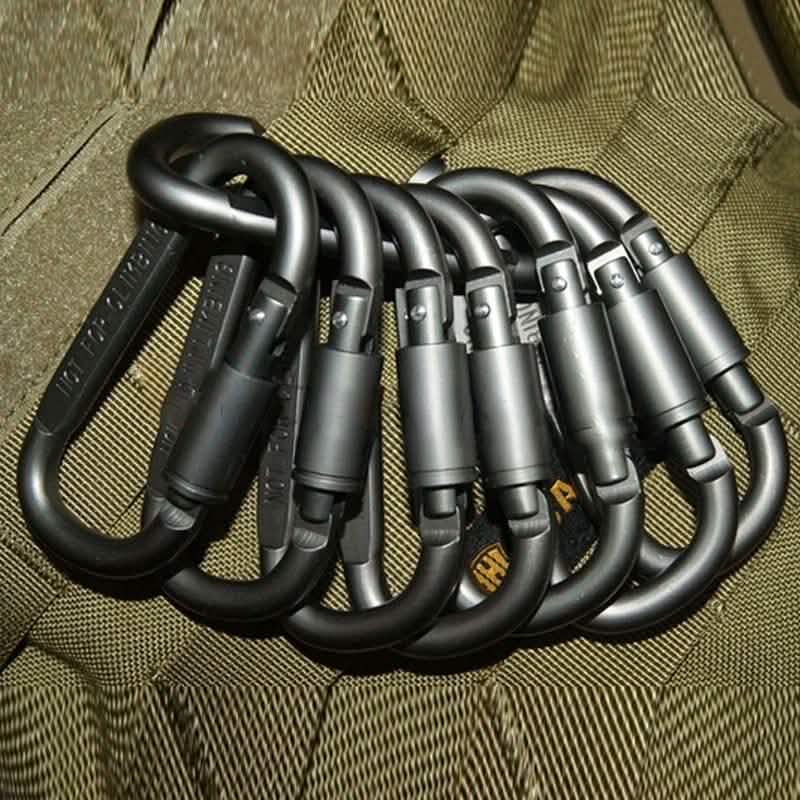 8-Pack: Aluminum Outdoor Carabiner Sports & Outdoors - DailySale