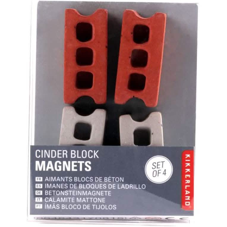 8-Pack: Multicolored Kikkerland Cinder Block Magnets Everything Else - DailySale