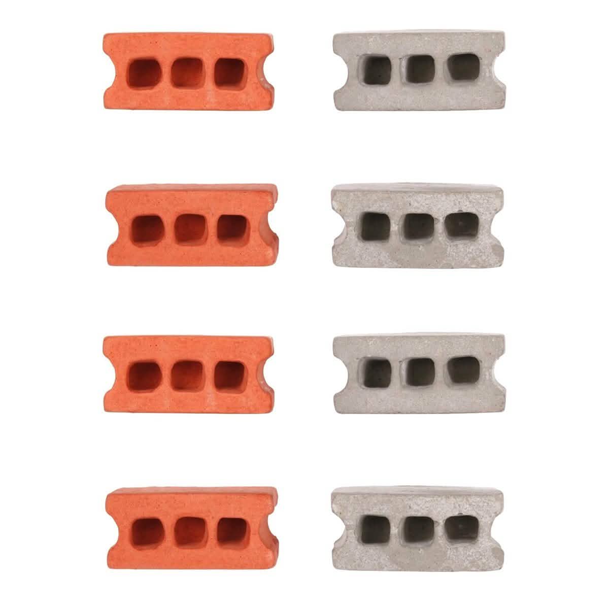 8-Pack: Multicolored Kikkerland Cinder Block Magnets Everything Else - DailySale