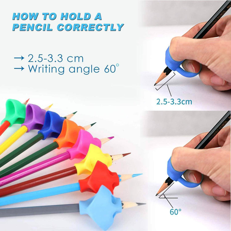 8-Pack: Pencil Grips Handwriting Trainers for Kids Everything Else - DailySale