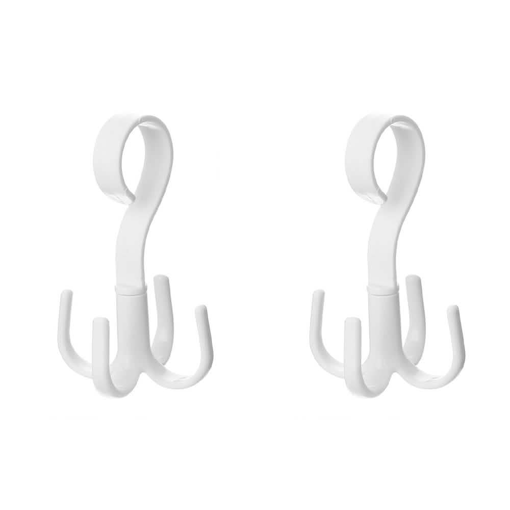 8-Piece: Closet Claw Hook Closet & Storage White - DailySale
