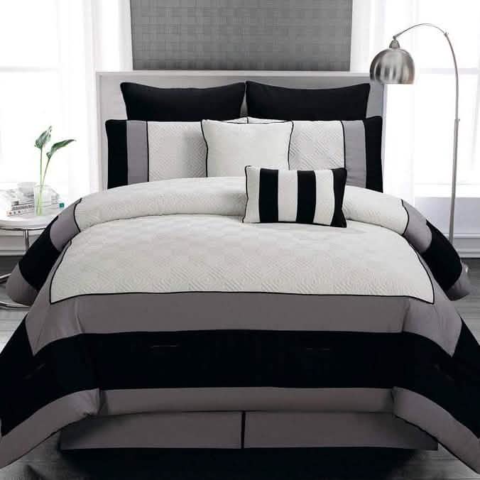 8-Piece: Kensie Oversized Queen Comforter Set Bedding - DailySale