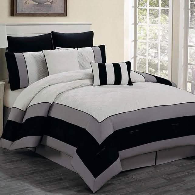 8-Piece: Kensie Oversized Queen Comforter Set Bedding - DailySale