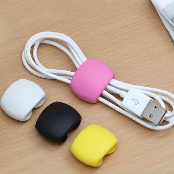 8-Piece: Portable Reusable Cable Clips Organizer Mobile Accessories - DailySale