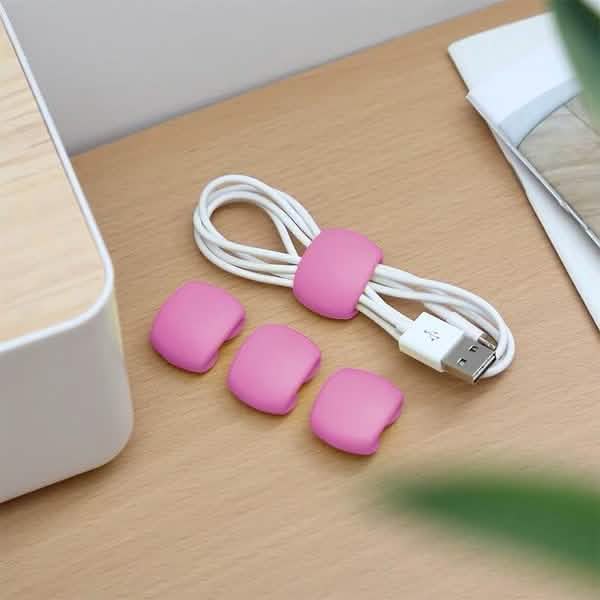 8-Piece: Portable Reusable Cable Clips Organizer Mobile Accessories - DailySale
