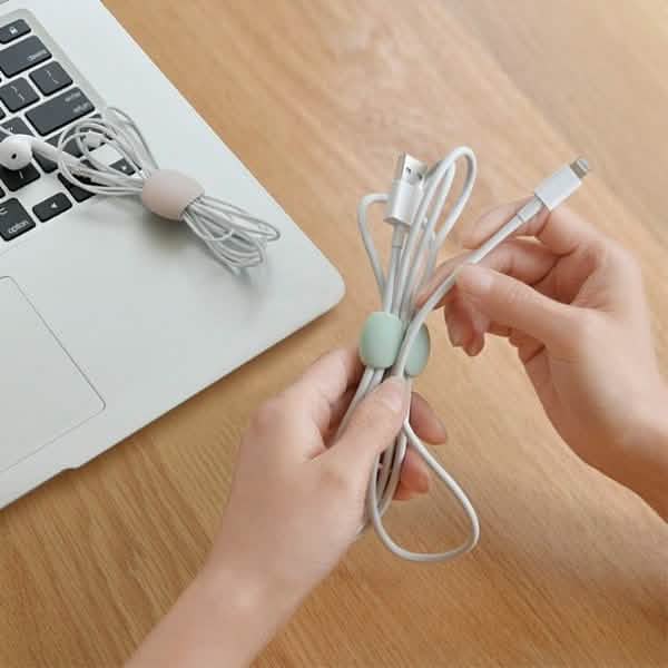 8-Piece: Portable Reusable Cable Clips Organizer Mobile Accessories - DailySale