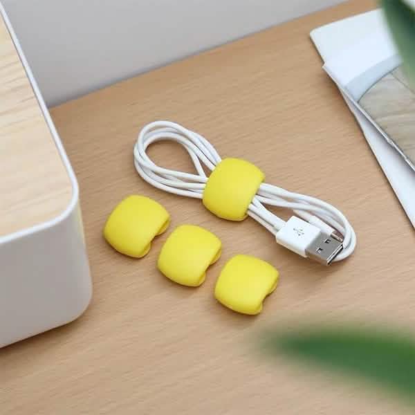 8-Piece: Portable Reusable Cable Clips Organizer Mobile Accessories - DailySale