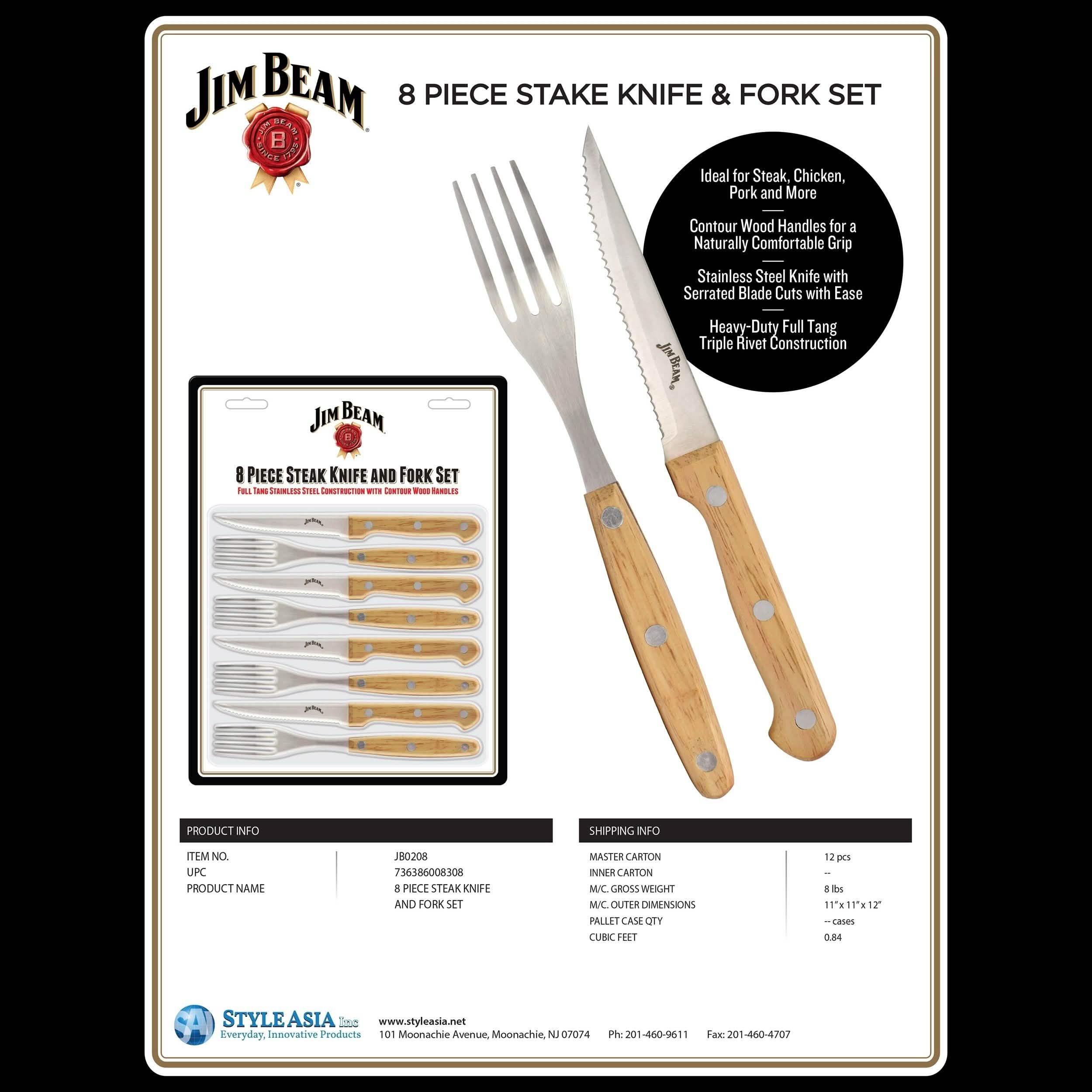 8-Piece Set: Steak Knife and Fork Set Kitchen Essentials - DailySale