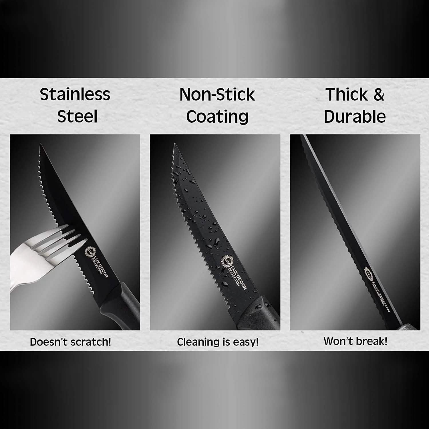 8-Piece Set: Steak Knife Stainless Steel Kitchen Essentials - DailySale