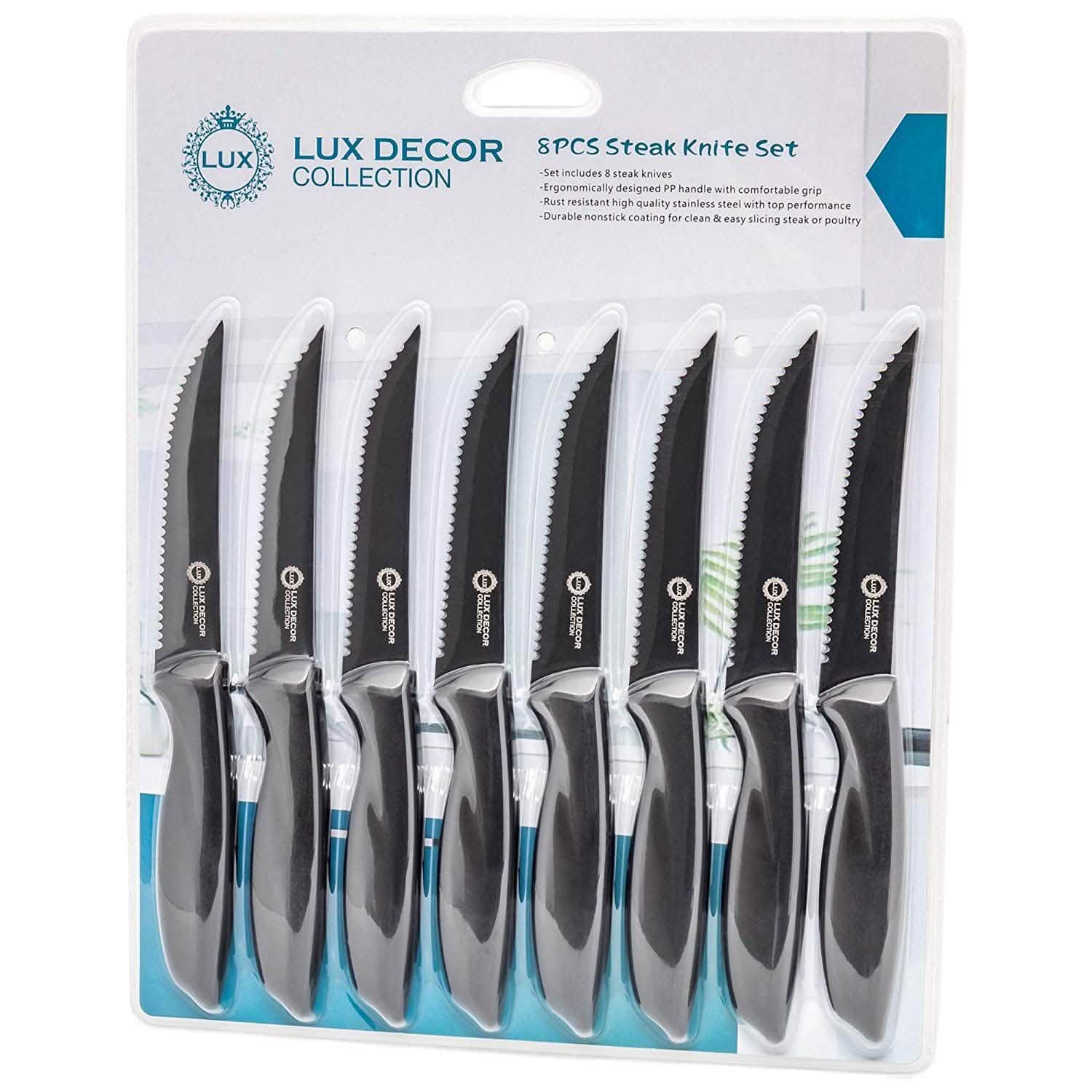 8-Piece Set: Steak Knife Stainless Steel Kitchen Essentials - DailySale