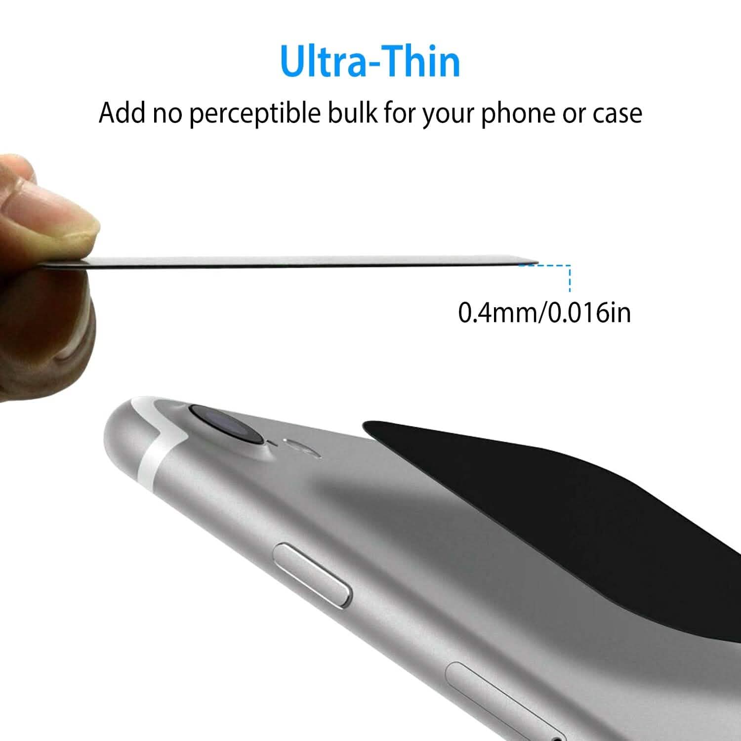 8-Piece: Universal Metal Plates with Strong Adhesive Automotive - DailySale