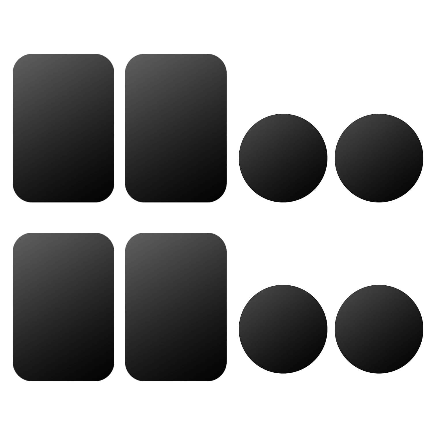 8-Piece: Universal Metal Plates with Strong Adhesive Automotive - DailySale