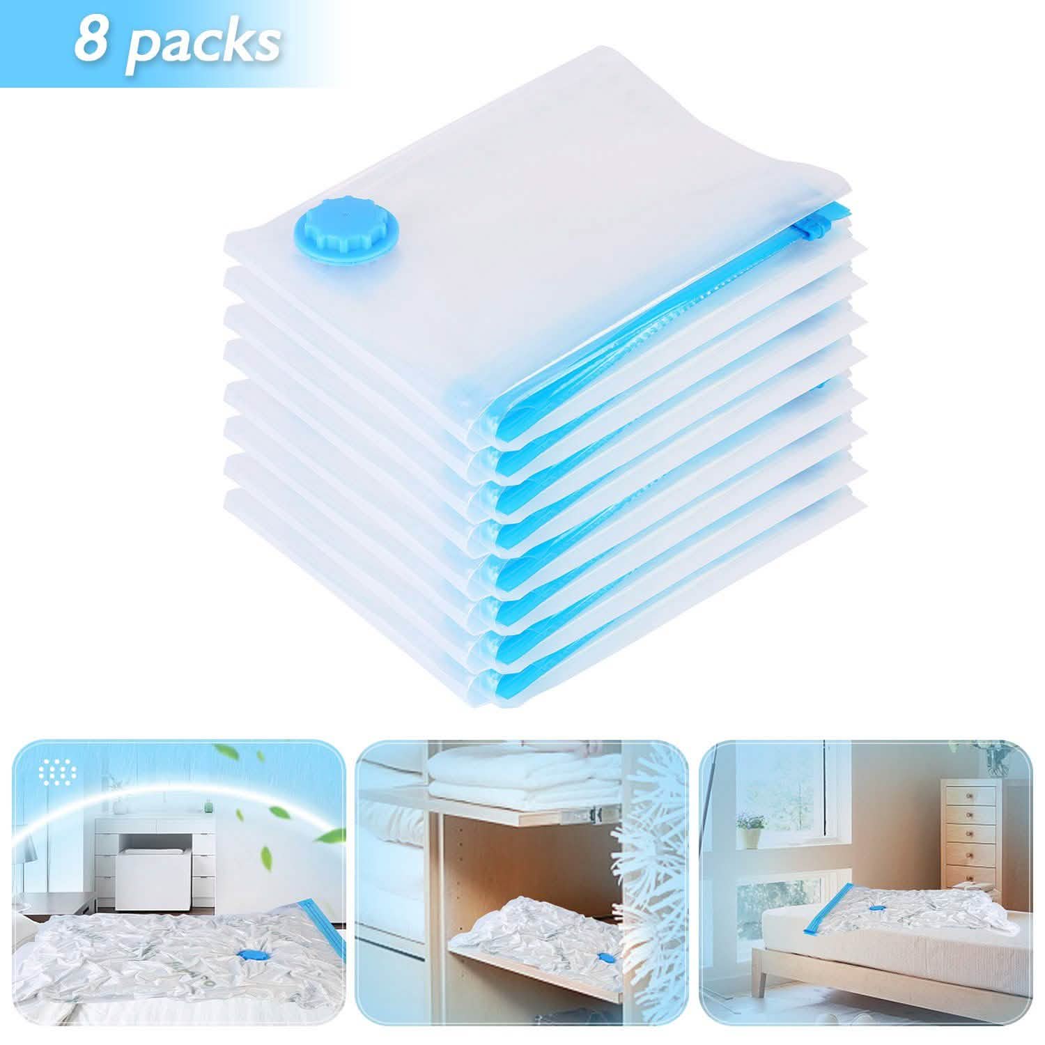 8-Pieces: Compressed Storage Bag Closet & Storage - DailySale
