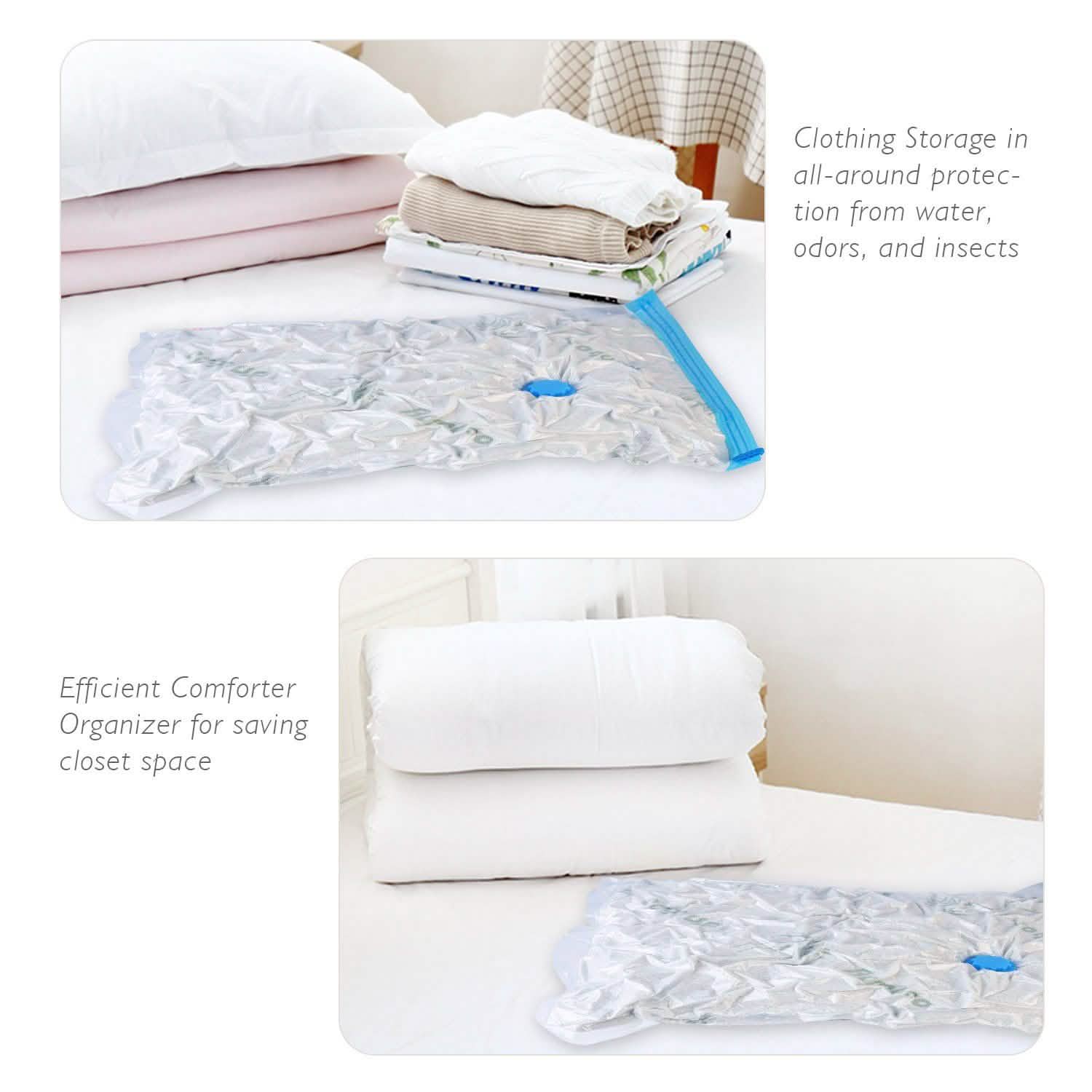 8-Pieces: Compressed Storage Bag Closet & Storage - DailySale