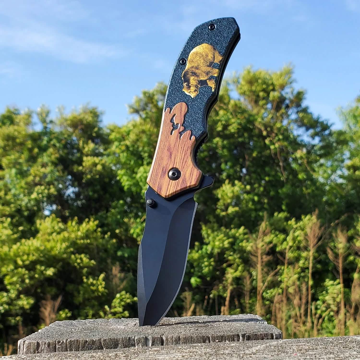 8" Wildlife Folding Knife Tactical - DailySale