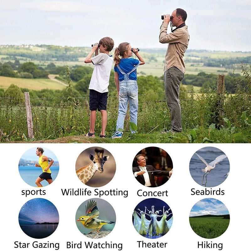 8 x 21 Small Pocket Binoculars Compact Outdoor Lighting - DailySale