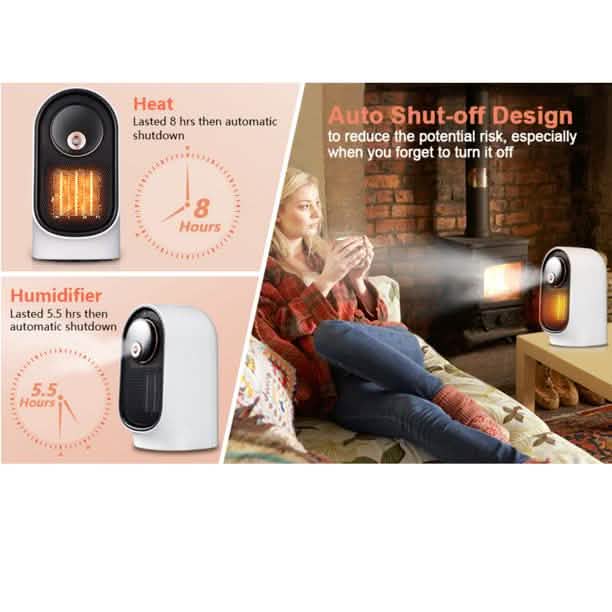 800W Space Heater with Humidifier Wellness - DailySale