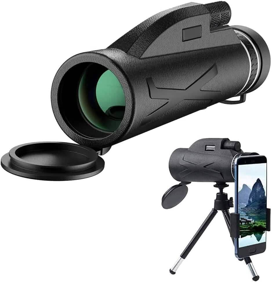 80x100 Monocular-Telescope High Powered for Smartphone Monocular Sports & Outdoors - DailySale
