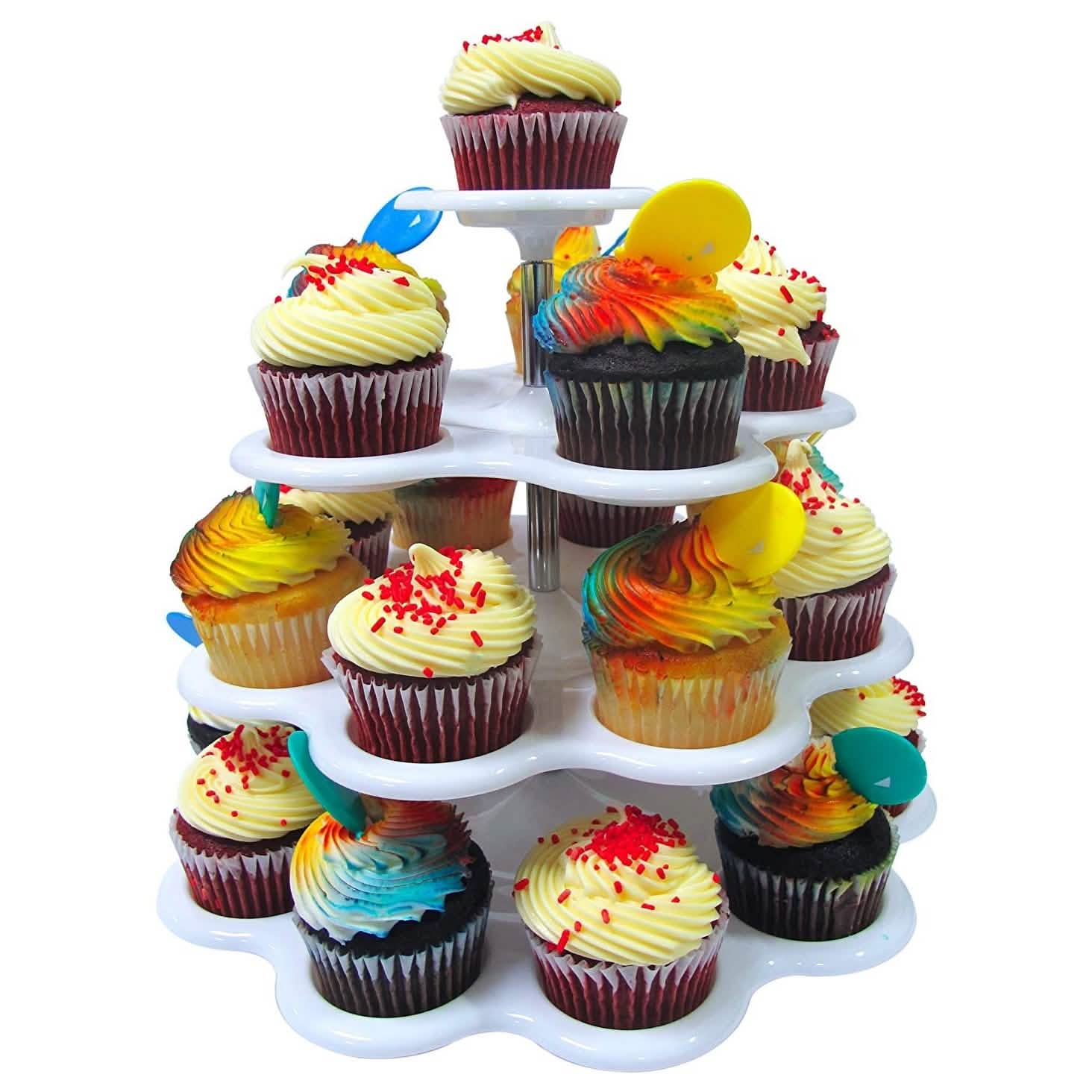 Imperial 4 Tier Plastic Cupcake/Dessert Stand - DailySale, Inc