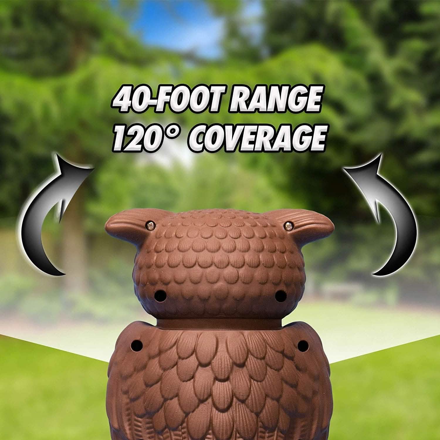 Owl Alert Statue - Targets Outdoor Pests Like Racoons, Deer, Rabbits, Squirrels, Mice and More - DailySale, Inc