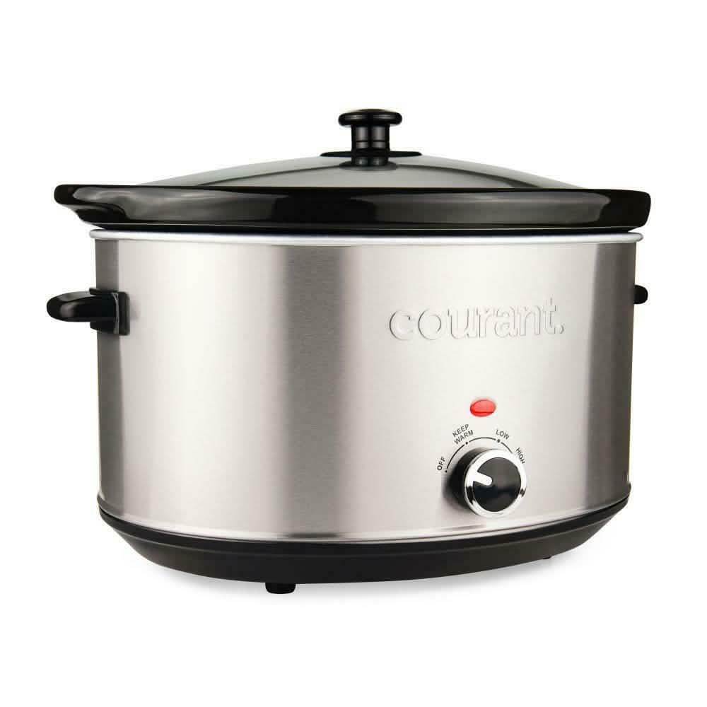 8.5 Qt. Stainless Steel Slow Cooker with Temperature Settings Kitchen & Dining - DailySale