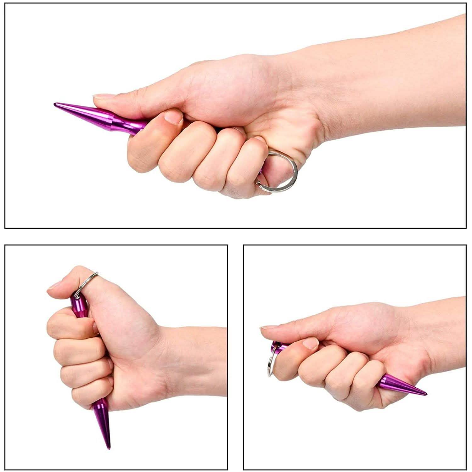 9-Pack: Aluminum Self-Defence Key Chain Tactical - DailySale