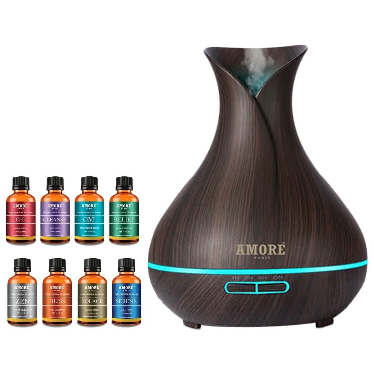 9-Pack: Ultrasonic Diffuser with Optional Essential Oil Gift Set Wellness & Fitness No. 2 - DailySale