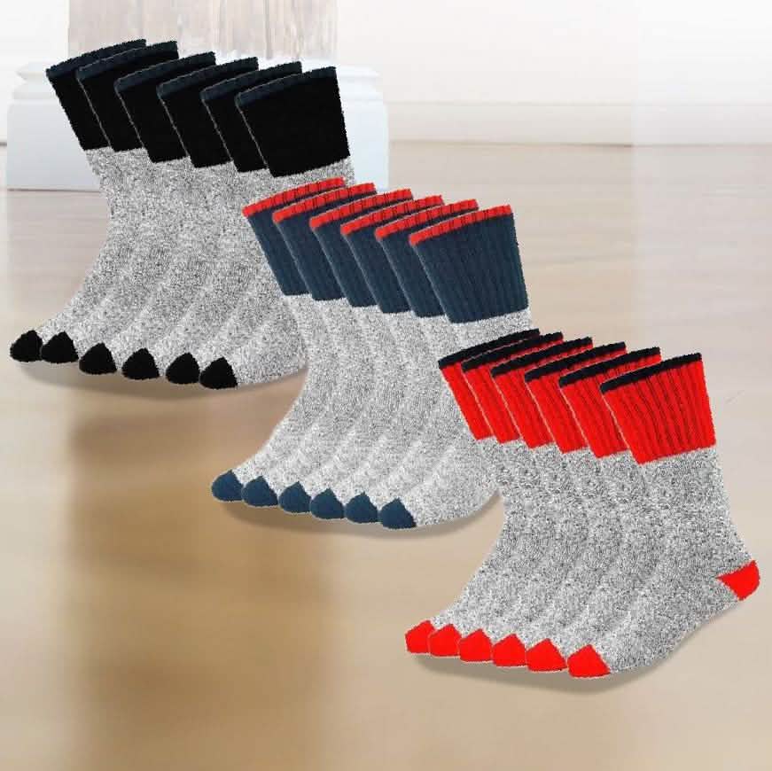 9-Pairs: Insulated Men's Thermal Cold Weather Crew Socks Men's Apparel - DailySale